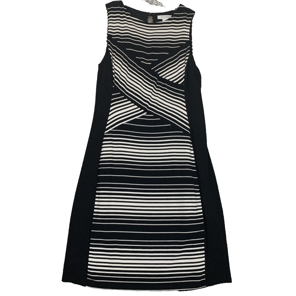 White House Black Market Dress Maxi Sz L Sleeveless Stretch Jersey Keyhole